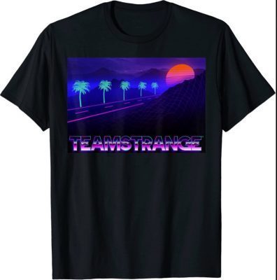 Teamstrange Retro Rad 80s Neon Highway Rocking Design T-Shirt