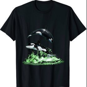Killer Whale Gifts Shirt. Jumping Orca Killer Whales Killer T-Shirt