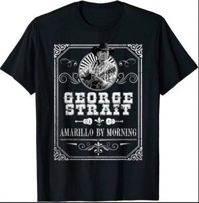 White and Black George Arts Strait Musician American Singers 2021 Shirt