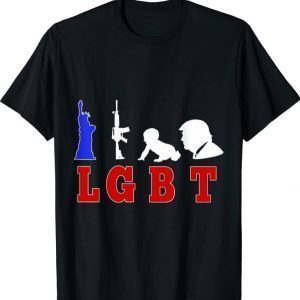 LGBT Liberty Gun Baby Trump Gift T-Shirt