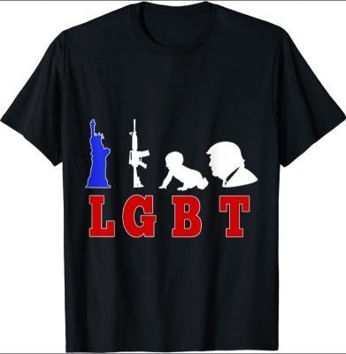 LGBT Liberty Gun Baby Trump Gift T-Shirt