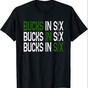 Bucks in Six Championship Trophy 2021 Shirt