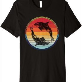 Orca Whale Family Graphic Vintage Killer Orcas Women Kids Premium T-Shirt