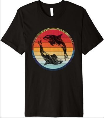 Orca Whale Family Graphic Vintage Killer Orcas Women Kids Premium T-Shirt