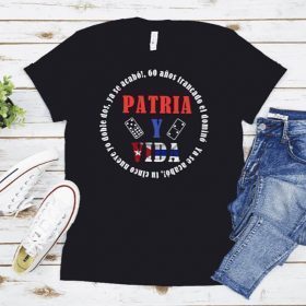 Patria y vida shirt. Cuba libre, ya se acabo, cuba rebolution, cuban feedom movement, patria y vida pullover, bandera de cuba