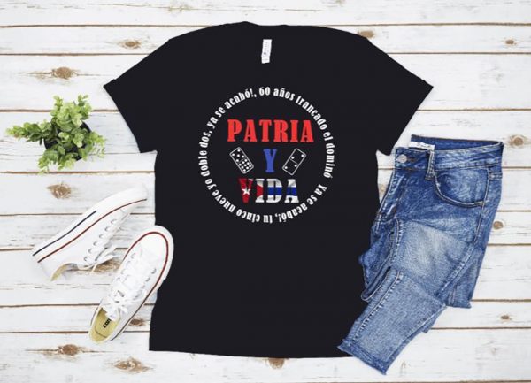 Patria y vida shirt. Cuba libre, ya se acabo, cuba rebolution, cuban feedom movement, patria y vida pullover, bandera de cuba
