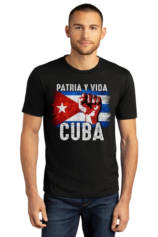 PATRIA Y VIDA Shirt - Homeland or Death - Mens Triblend Short Sleeve Tshirt