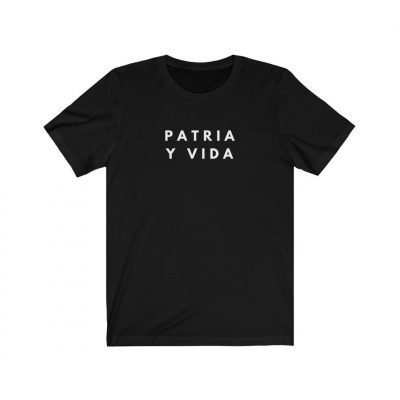 Patria y Vida Cuban Shirt. Minimalist Tshirt, Camisa Cubana. SOS Cuba. Cuba Tshirts