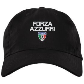 Italy Forza Azzurri Soccer Cap
