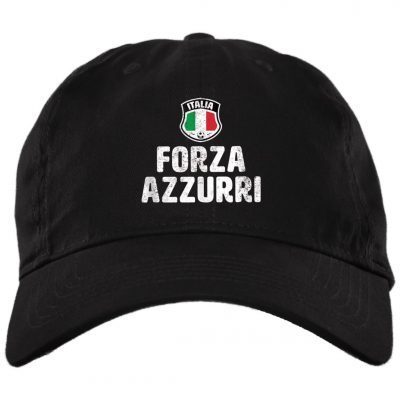 Forza Azzurri Italia Italy Football Soccer Jersey Cap