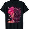 Black Queen I Am Breast Cancer Awareness Warrior Black Women T-Shirt