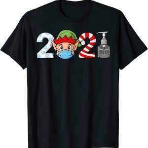 2021 Christmas Elf Funny Boys Kids Family Xmas T-Shirt