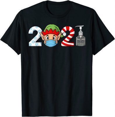 2021 Christmas Elf Funny Boys Kids Family Xmas T-Shirt