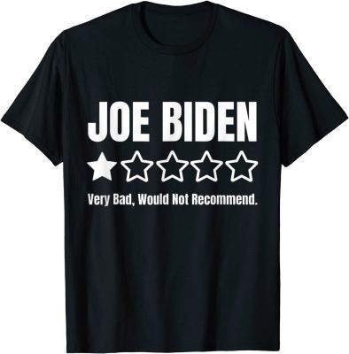 Funny Republicans Voter Anti Joe Biden One Star Rating T-Shirt