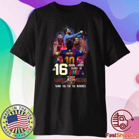 Messi Thank You For The Memories Barca 2021 Tee Shirt