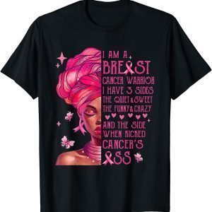 Black Queen I Am Breast Cancer Awareness Warrior Black Women T-Shirt