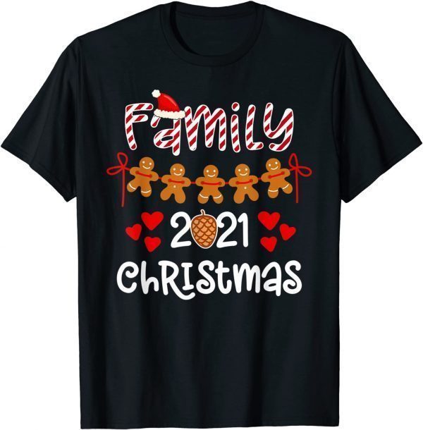 I Love My Family Cute Family Christmas 2021 Matching Pyjama Unisex T-Shirt