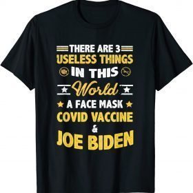 There Are Three Useless Things In This World Quote Funny T-Shirt