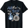 2021 All Me No Luck Graphic Match Jordan 4 University Blue T-Shirt