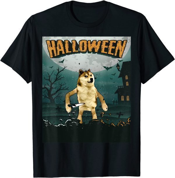 Halloween Cheems Doge Meme Unisex T-Shirt