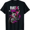 Bikers For Boobs Breast Cancer Awareness Pink Ribbon T-Shirt