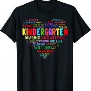 Kindergarten Team Heart Back to school Teacher Student Lover T-Shirt