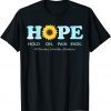 Official HOPE Hold On, Pain Ends - Depression Mental Health Awareness T-Shirt