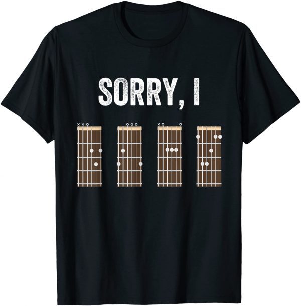 Sorry I DGAF Funny Guitar Chords Guitar Lover Guitarist Gift Shirts