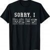 Sorry I-DGAF Funny Hidden Message Guitar Chords For Lover Funny T-Shirt