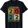 Vintage My Last First Day Senior 2022 Back To School T-Shirt
