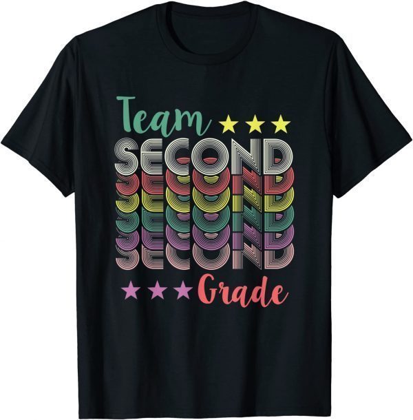 Official Team 2nd Second Grade Teacher Back To School Vintage T-Shirt