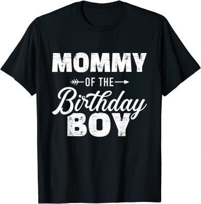 T-Shirt Mommy of the birthday boy son matching family for mom Funny