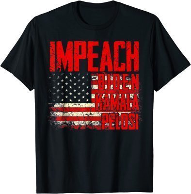 Impeach Biden Kamala Harris Pelosi Anti Democrat DNC GOP 46 Unisex T-Shirt