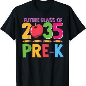 T-Shirt Kids CLASS OF 2035 PRE-K Shirt Preschool Teacher Student