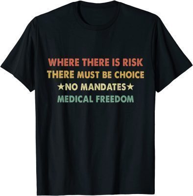 Vintage Retro Anti-Vaccination Medical Freedom No Mandates T-Shirt