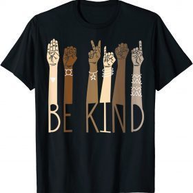 Classic Be Kind Sign Language Hand Talking Teachers Interpreter T-Shirt