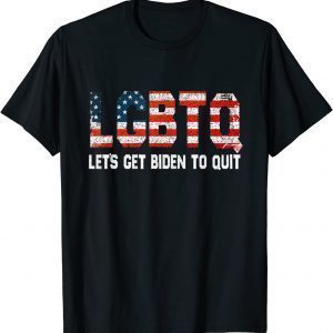T-Shirt I Support LGBTQ Let's Get Biden To Quit 2021