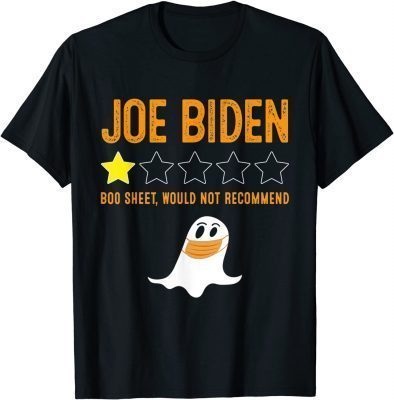 Halloween Anti Joe Biden One Star Rating Funny T-Shirt