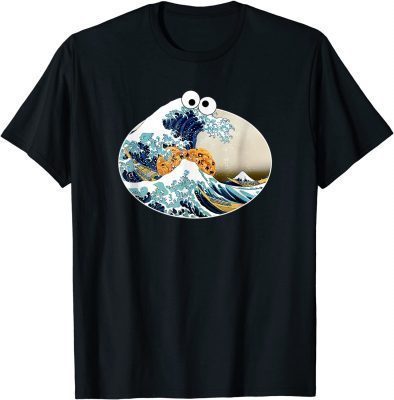 Funny The Great Cookie Eating Wave Off Kanagawa - Googly Eyes Art T-Shirt