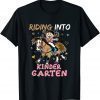 Classic Riding Into Kindergarten Horse Riding Back to School T-Shirt