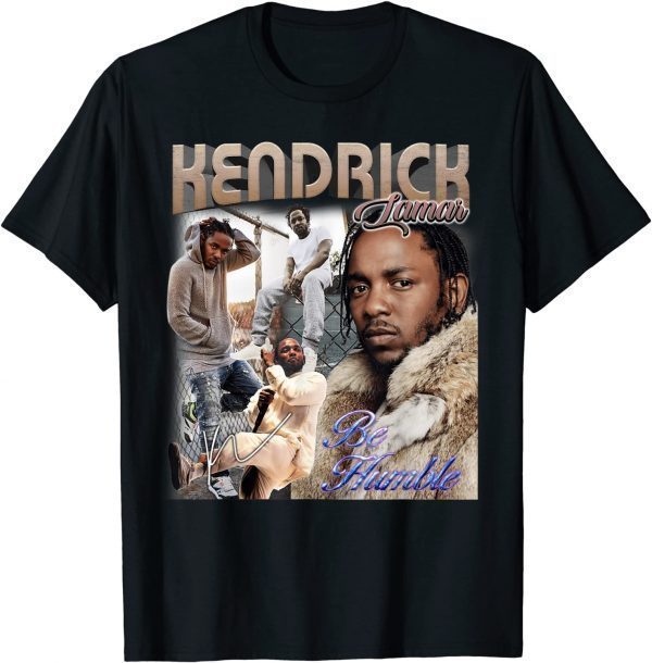 Vintage Kendricks Art Lamars Rapper Legend Limited Design T-Shirt