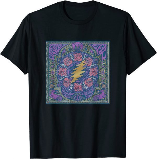 Vintage Skeleton Flowers Legend 80s Graphic Art Style Gift T-Shirt
