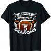 5 Years Wedding Anniversary for Football Couple lover T-Shirt