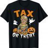 Tax Or Treat Halloween Sarcastic Pumpkin Boo Funny Joe Biden T-Shirt