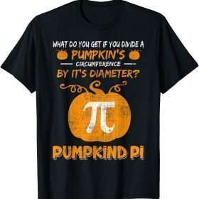 Funny Pumpkind Pi Math Halooween Gift T-Shirt