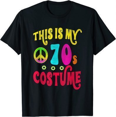 Official This is My 70s Costume Shirt Groovy Peace Halloween Tee Shirts