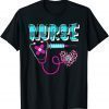 Plaid Nurse RN LPN CNA Healthcare Leopard Heart Pink Love T-Shirt