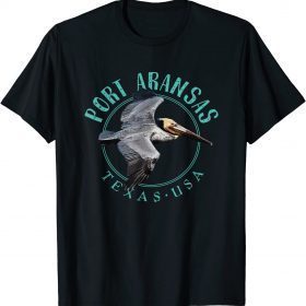Port Aransas Texas Pelican Design Gift T-Shirt
