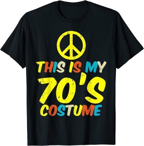 This Is My 70s Costume Retro Vintage Halloween Hippie Women T-Shirt