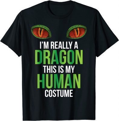 Classic Halloween Dragon Costume Men Women Adult Boys Fun T-Shirt